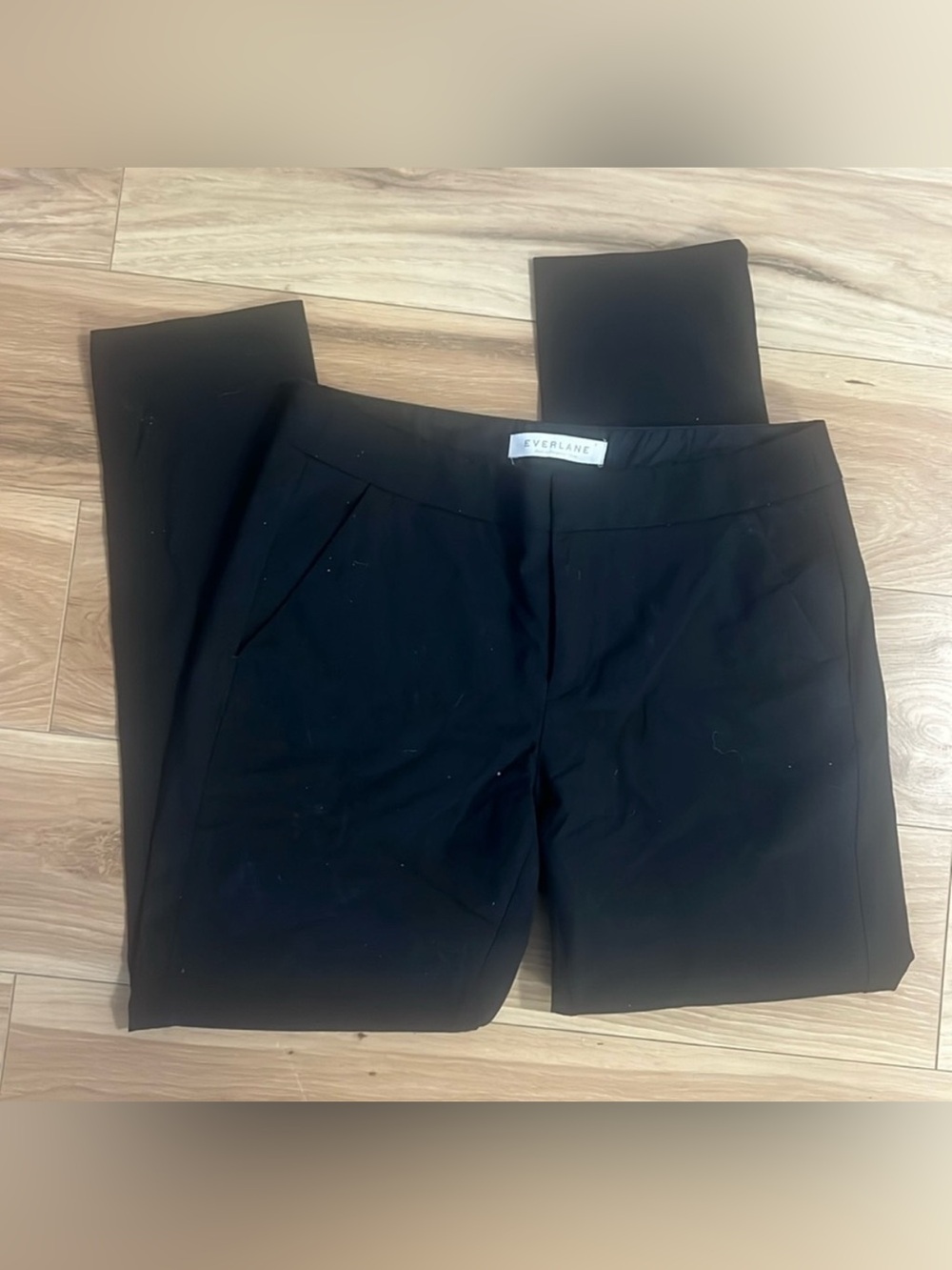 Everlane Black Women's Straight-Leg Trousers